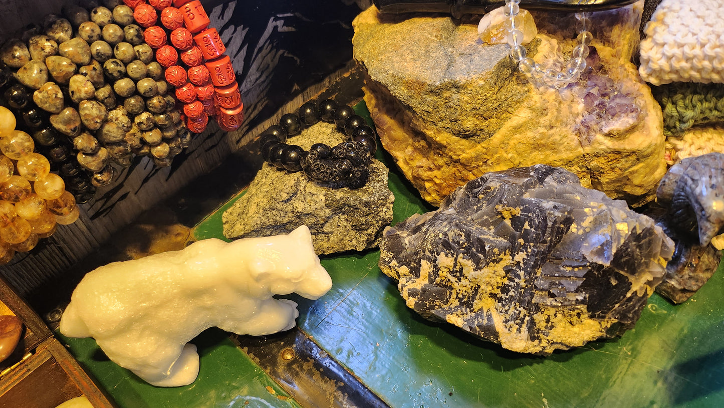 Blue Fluorite Crystal, UVs Intense Purple