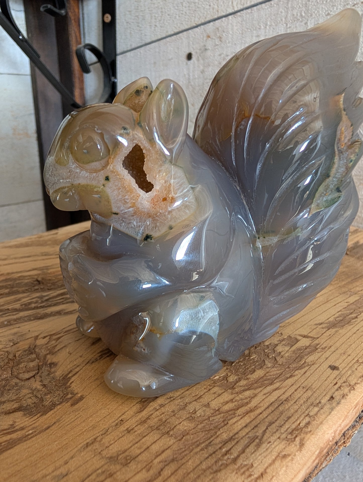 Sugar Druzy Agate Squirrel