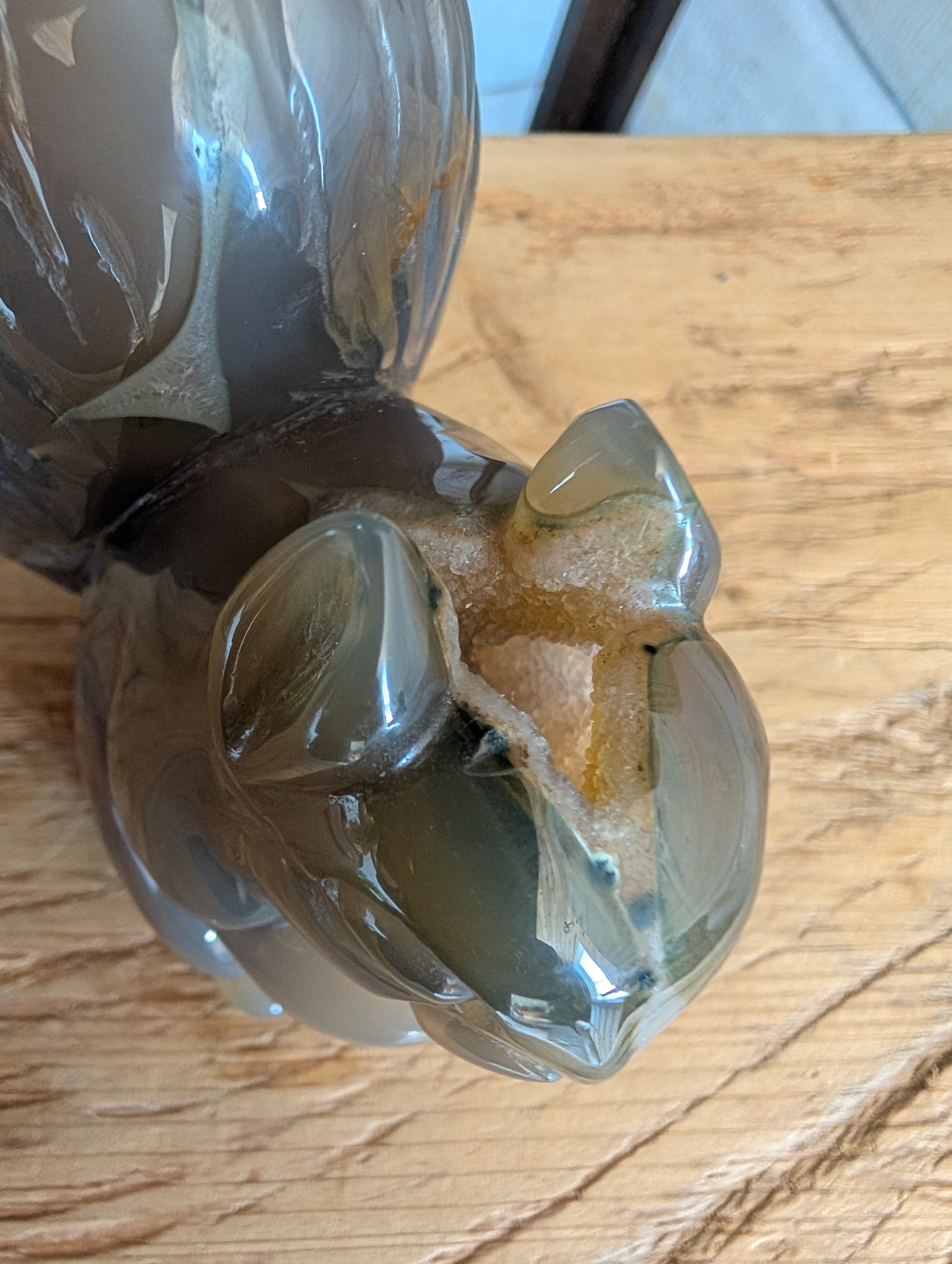 Sugar Druzy Agate Squirrel