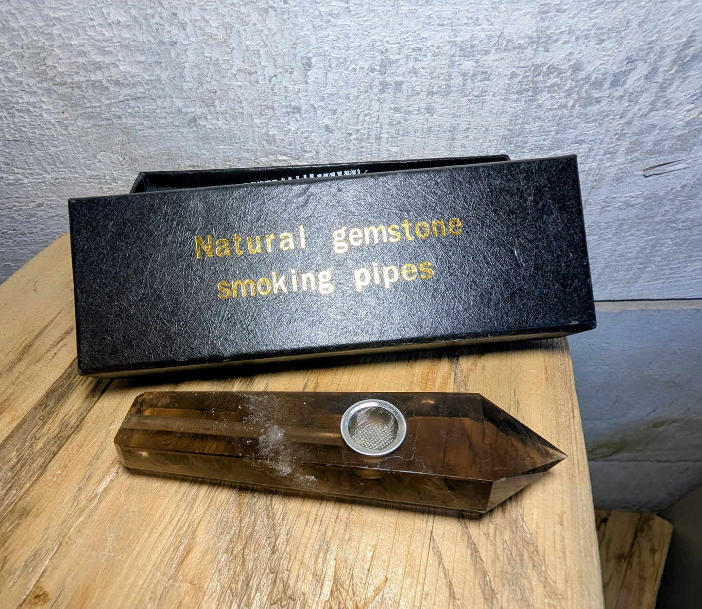 Smokey Quartz Smoking Pipe