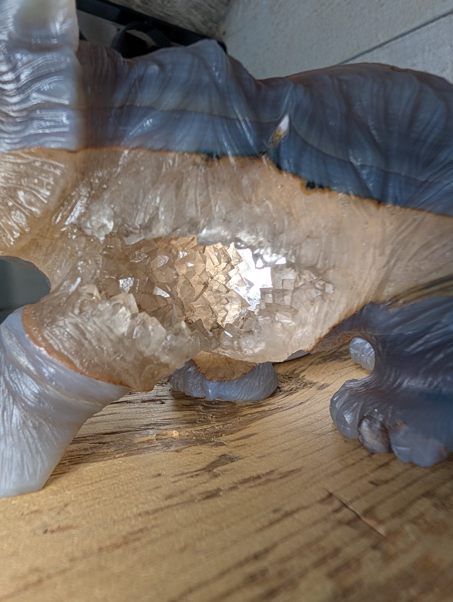 Druzy Agate Bear
