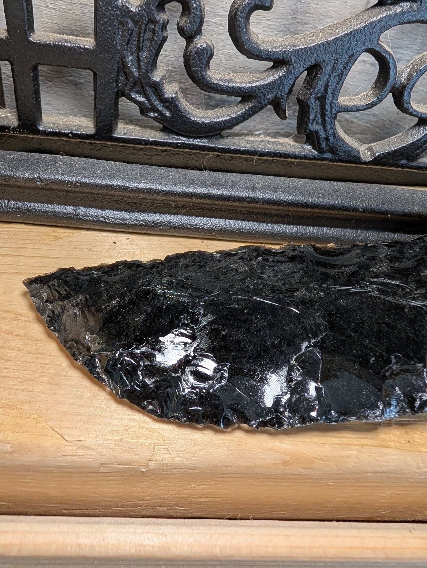 Hand Knapped Obsidian Dagger