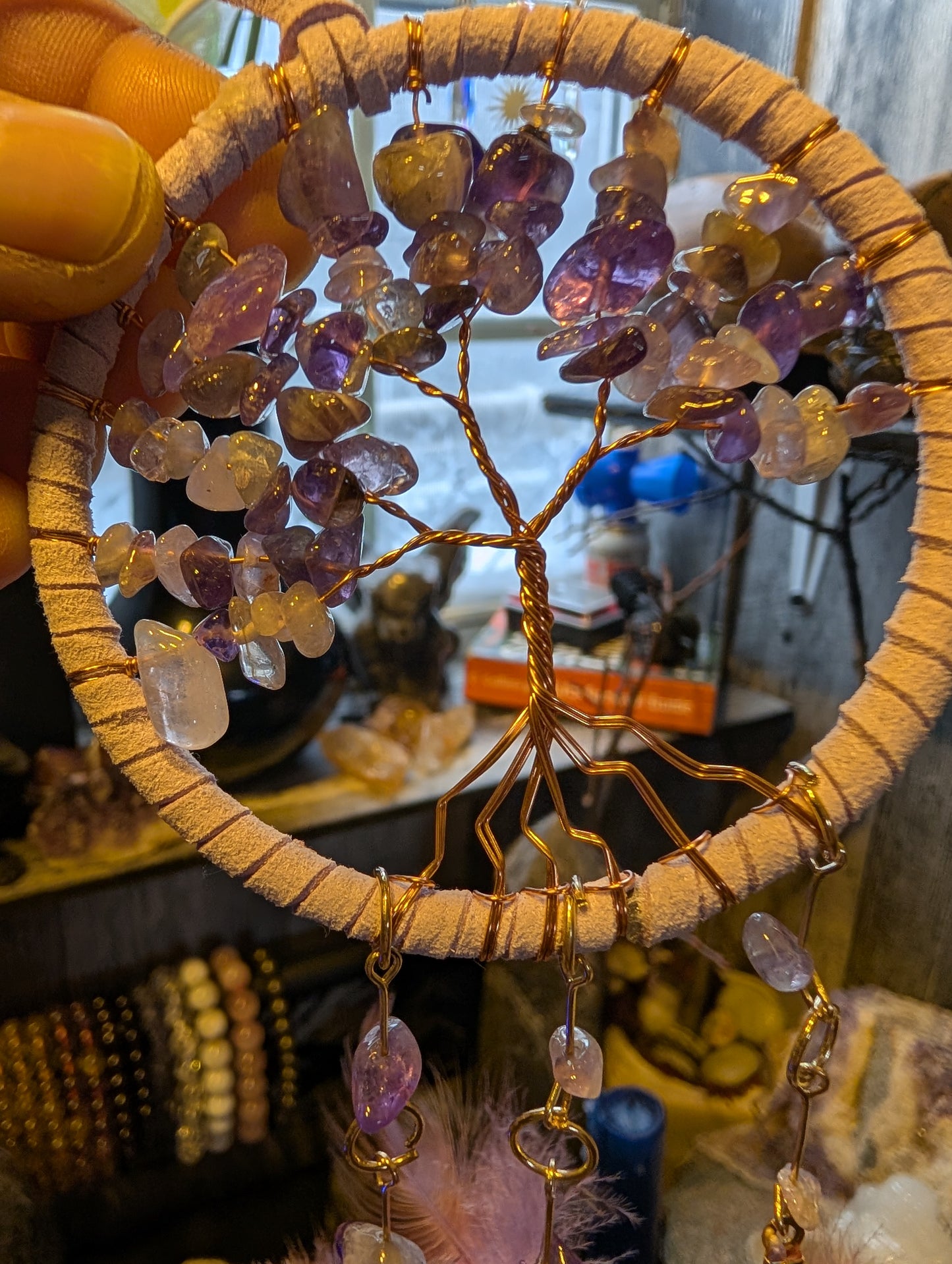 Crystal Amethyst Dreamcatcher