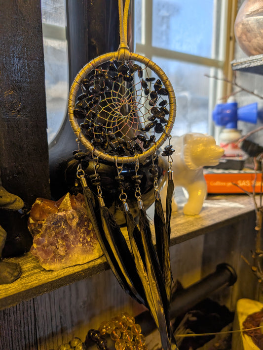 Crystal Dreamcatcher Obsidian