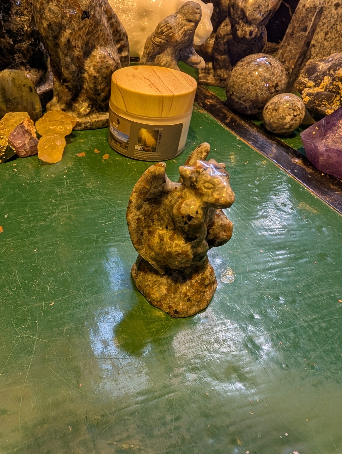 Yooperlite, Flame Stone Gargoyle (Small)