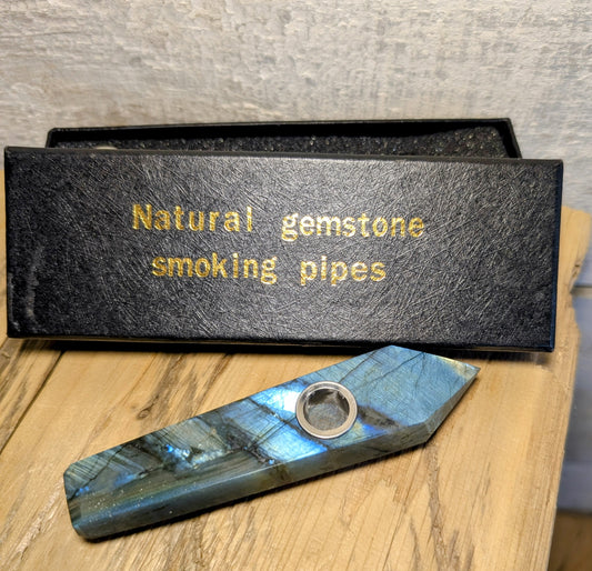 Labradorite Smoking Pipe