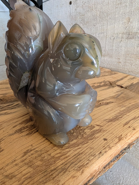 Sugar Druzy Agate Squirrel