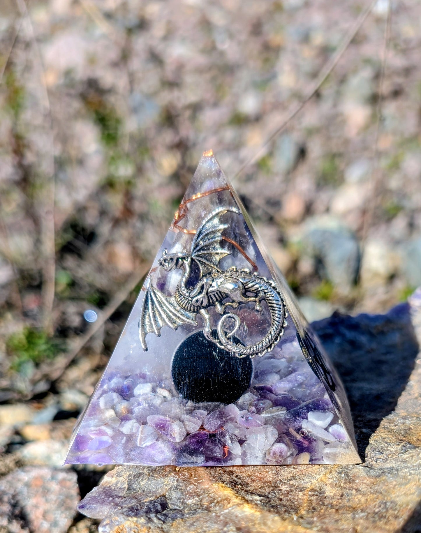 Orgonite Pyramid Hand Crafted