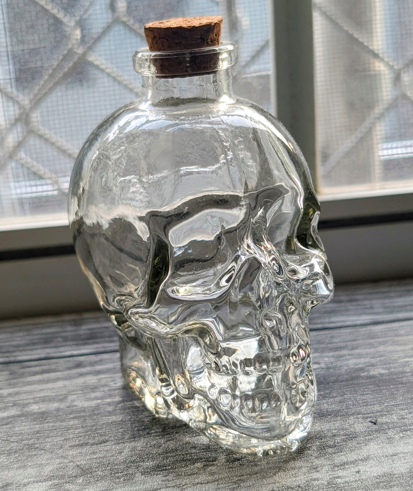Glass Skull Jar