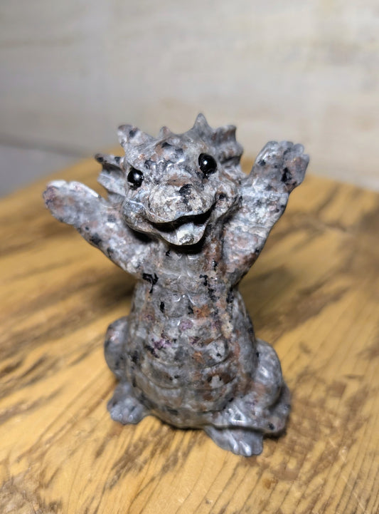 Adorable Canadian Flame Stone, Yooperlite Baby Dragon
