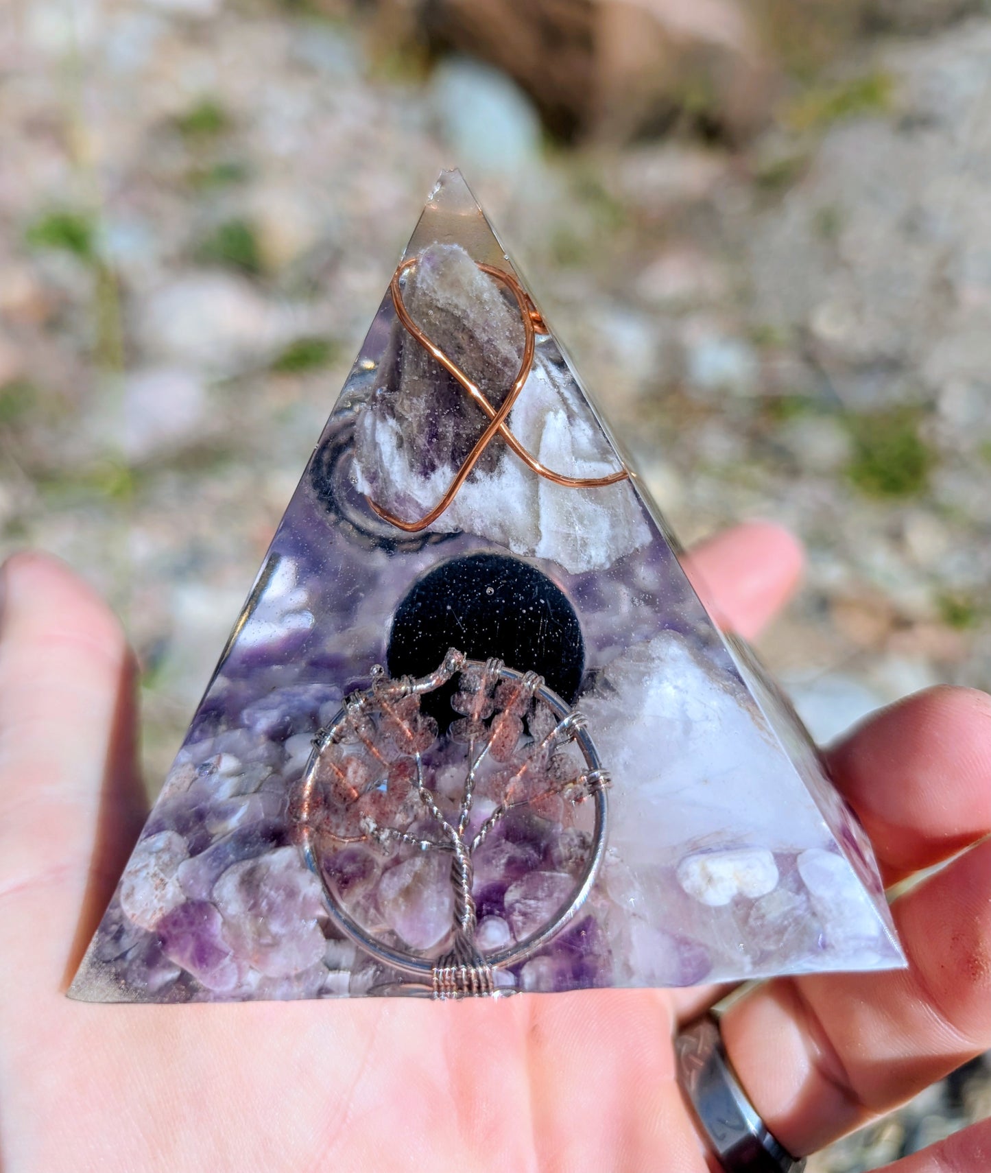 Orgonite Pyramid Hand Crafted