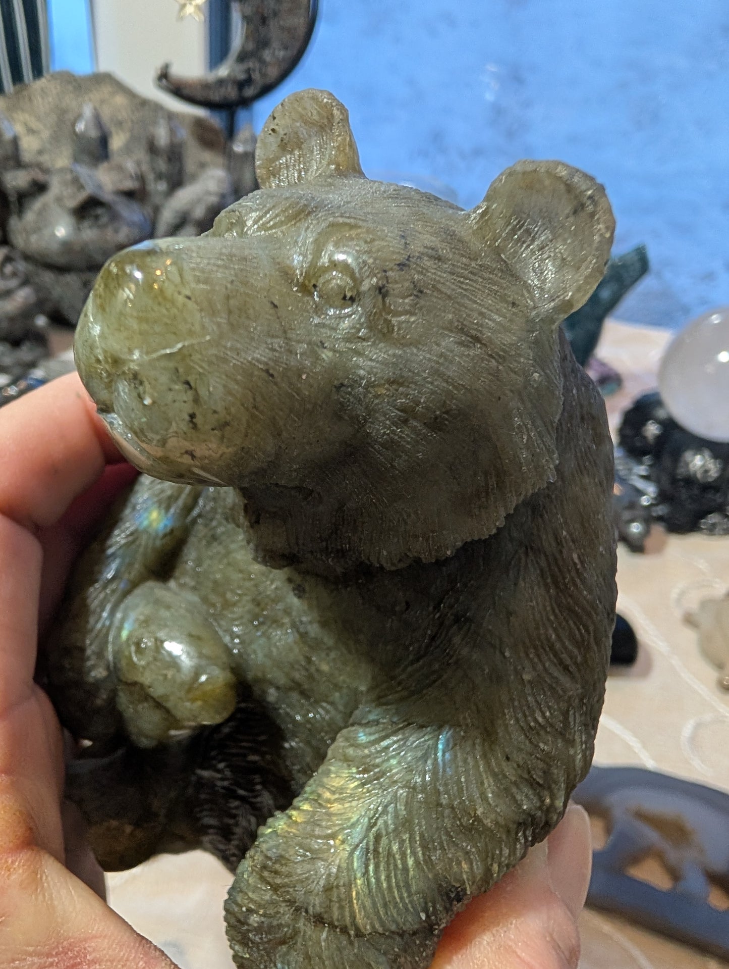 1. Labradorite Bear