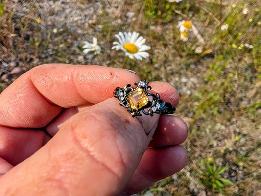 Citrine Ring Sterling Silver