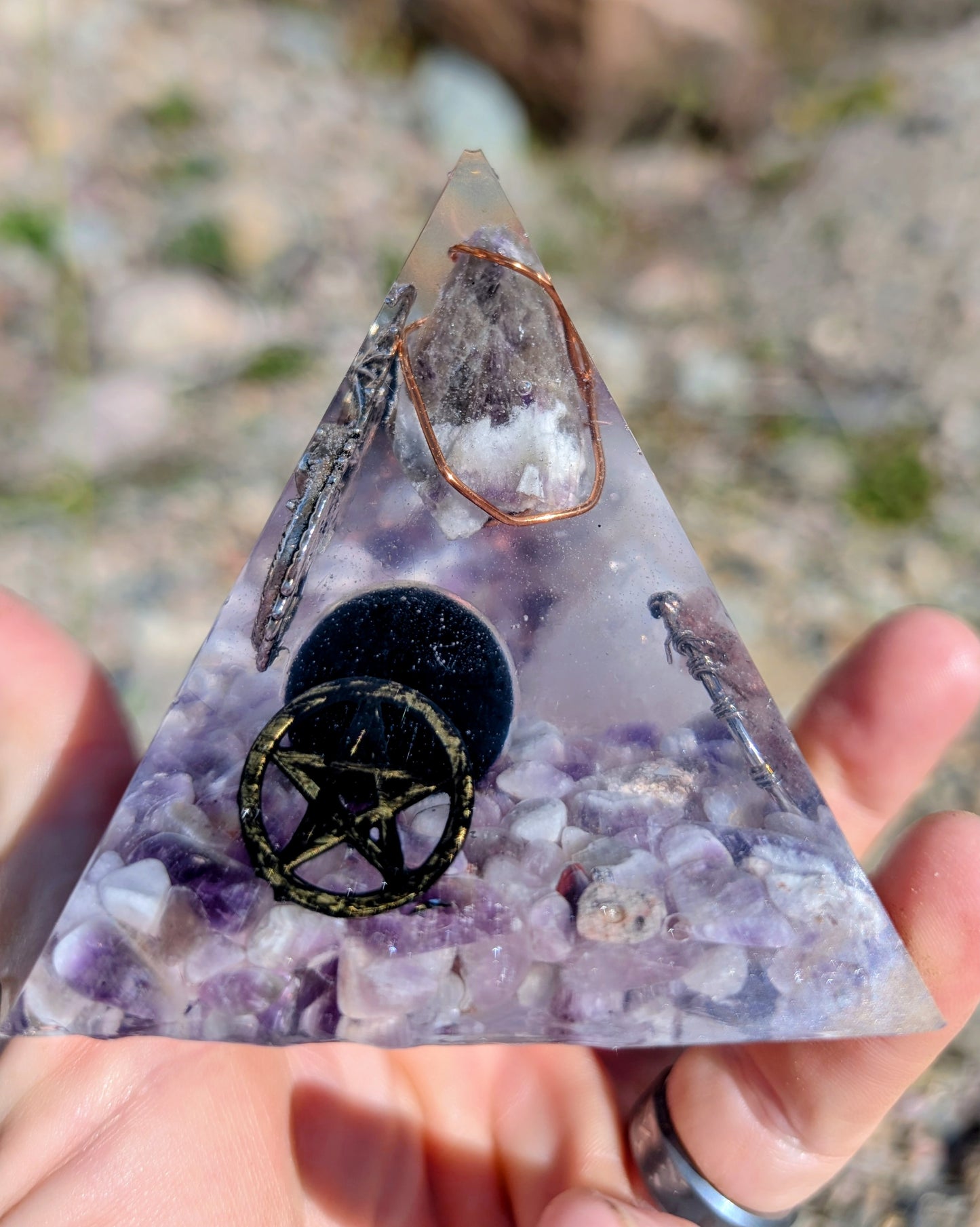 Orgonite Pyramid Hand Crafted
