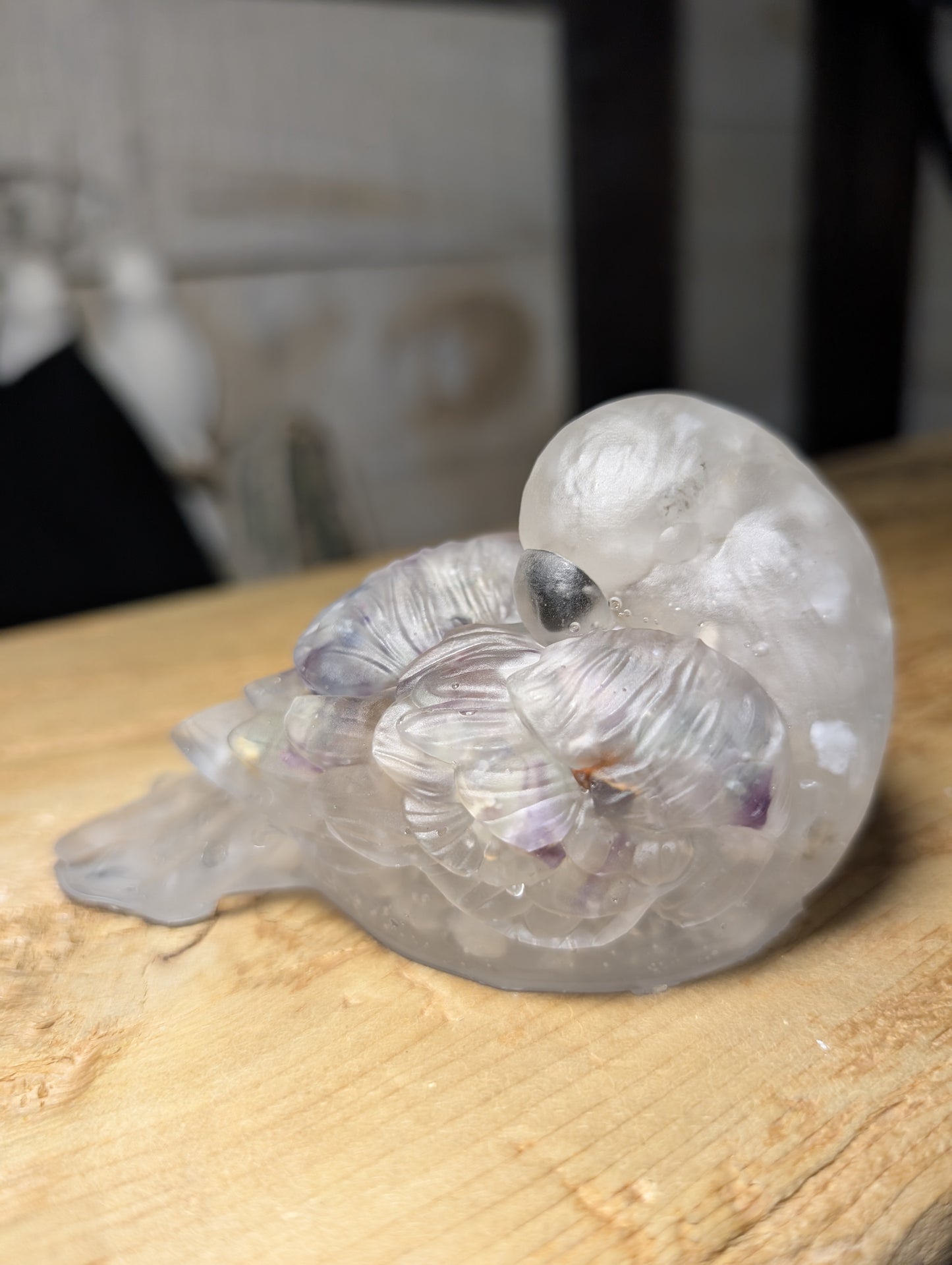 Hand Crafted Crystal Chip Bird