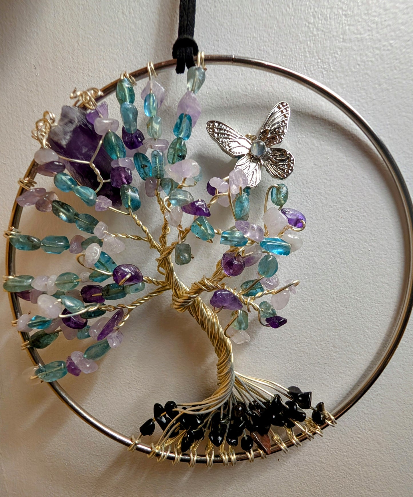 Hand Crafted Crystal Chip Wall Art