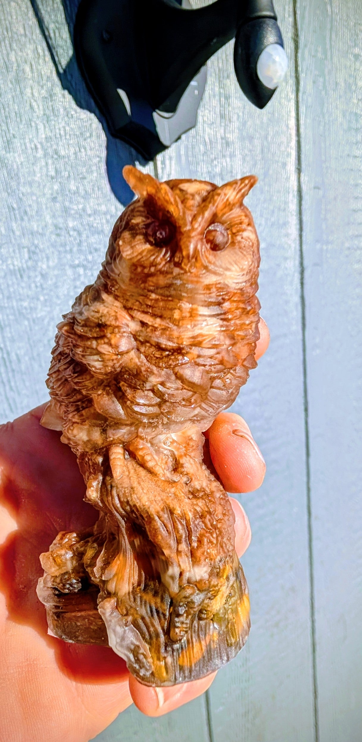 Hand Crafted Crystal Chip Owl