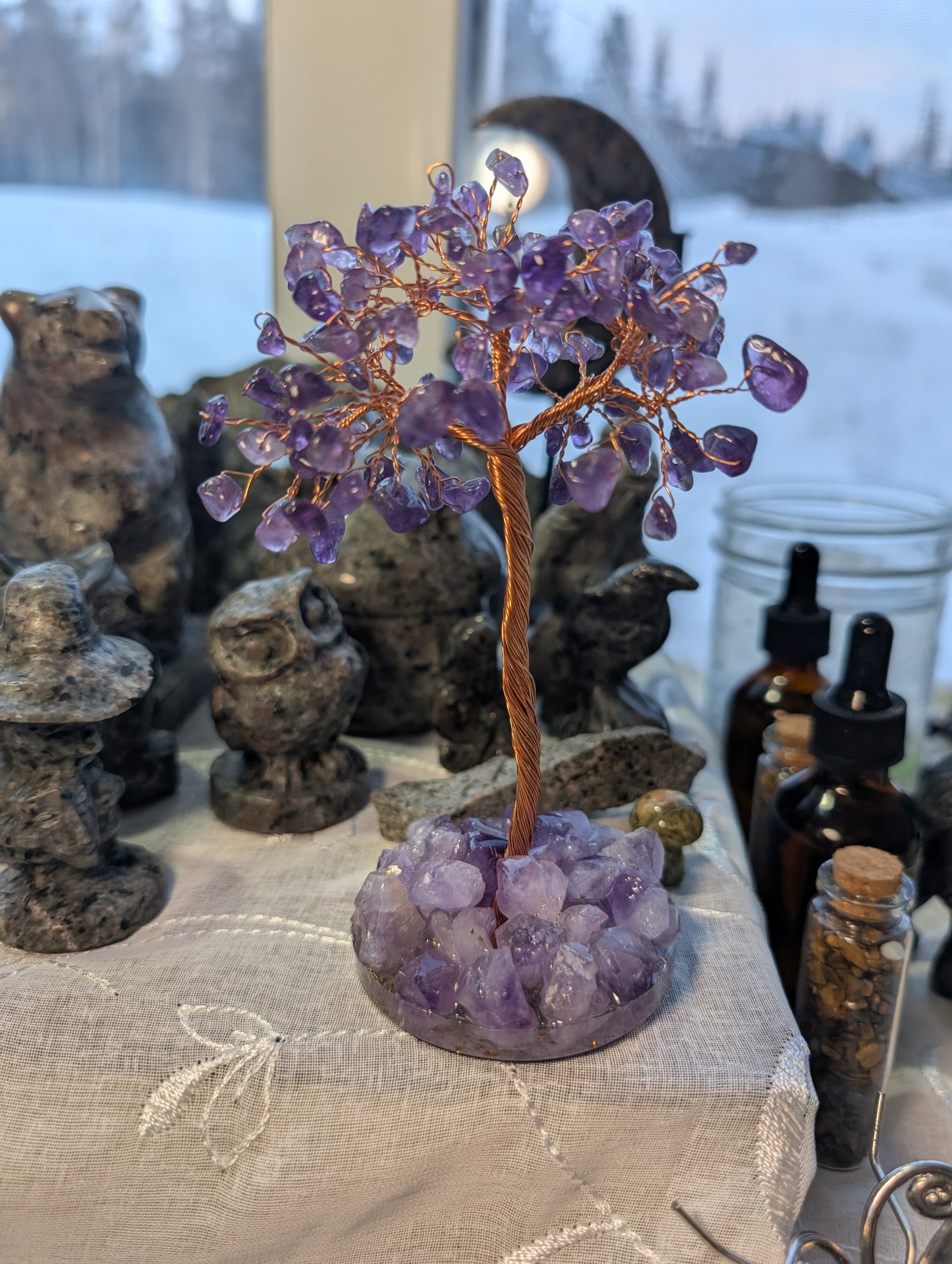 Amethyst Tree Handmade