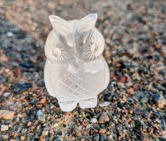 Clear Quartz Owl