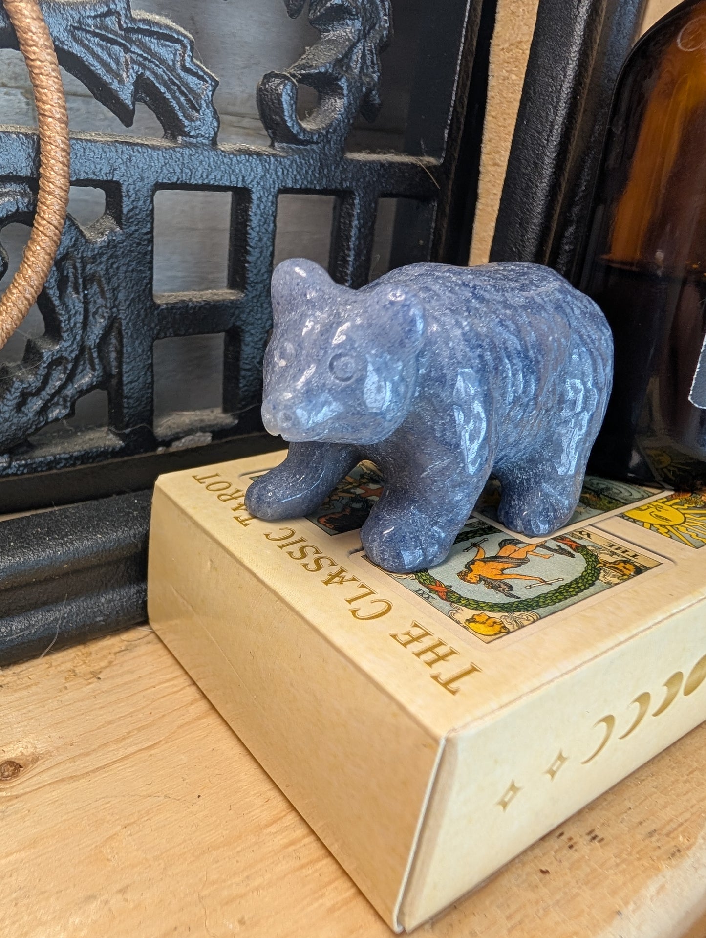 Blue Aventurine Bear