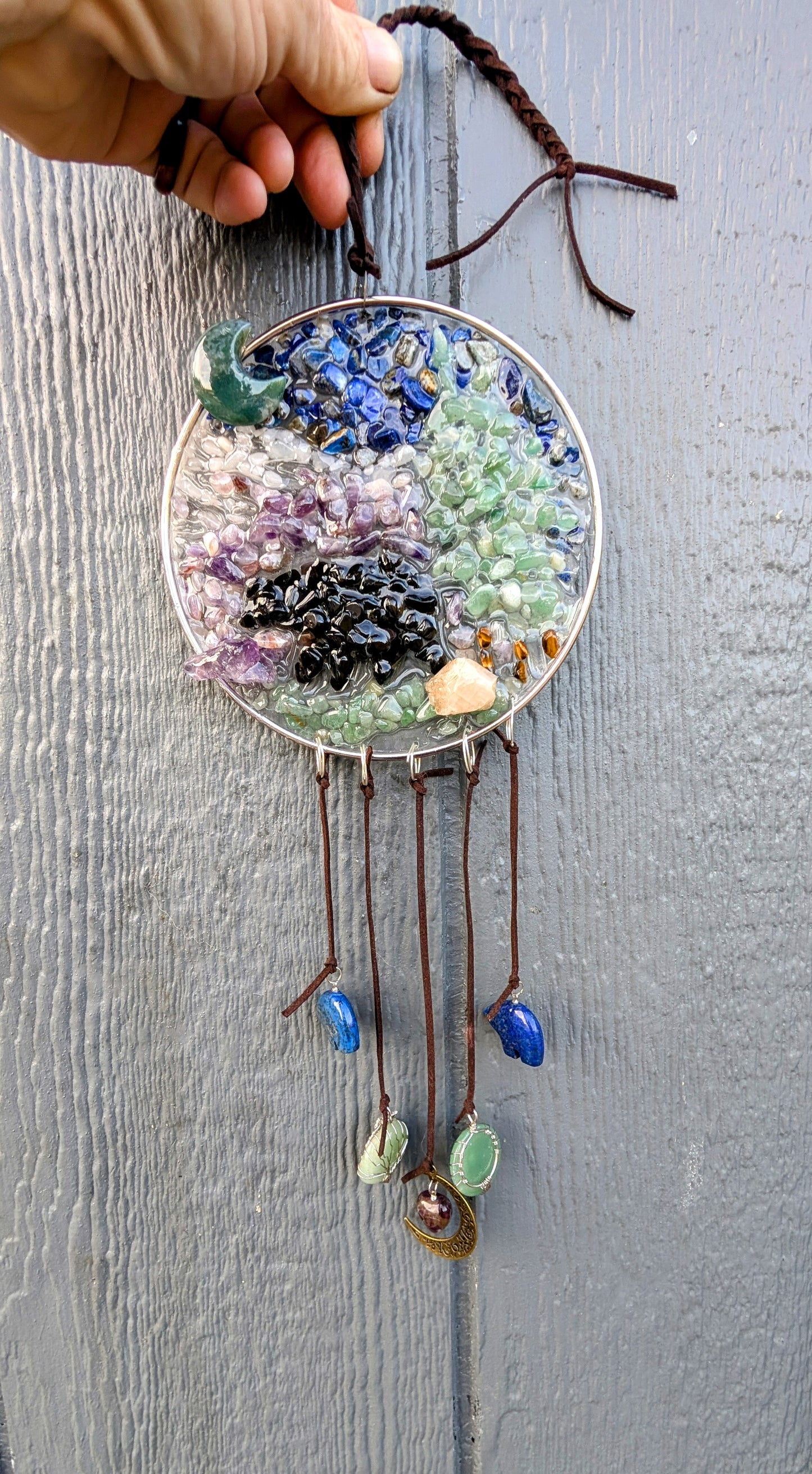 Hand Crafted Crystal Chip Wall Art