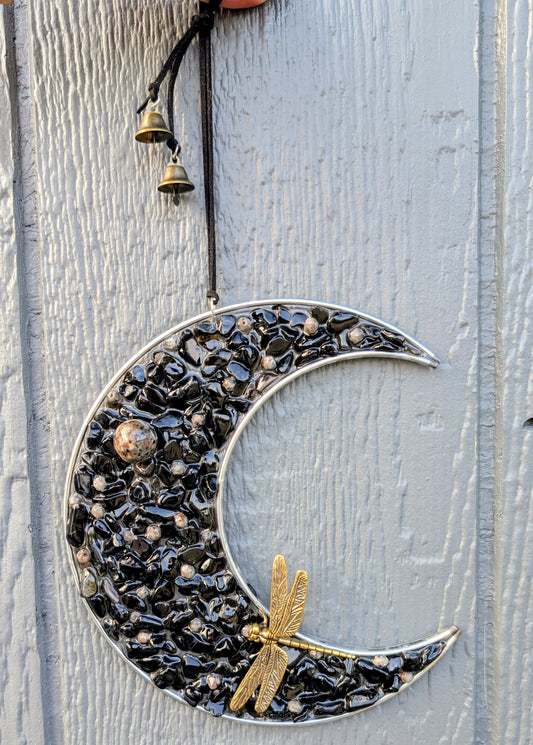 Hand Crafted Obsidian Moon