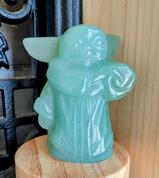 Green Adventurine Yoda