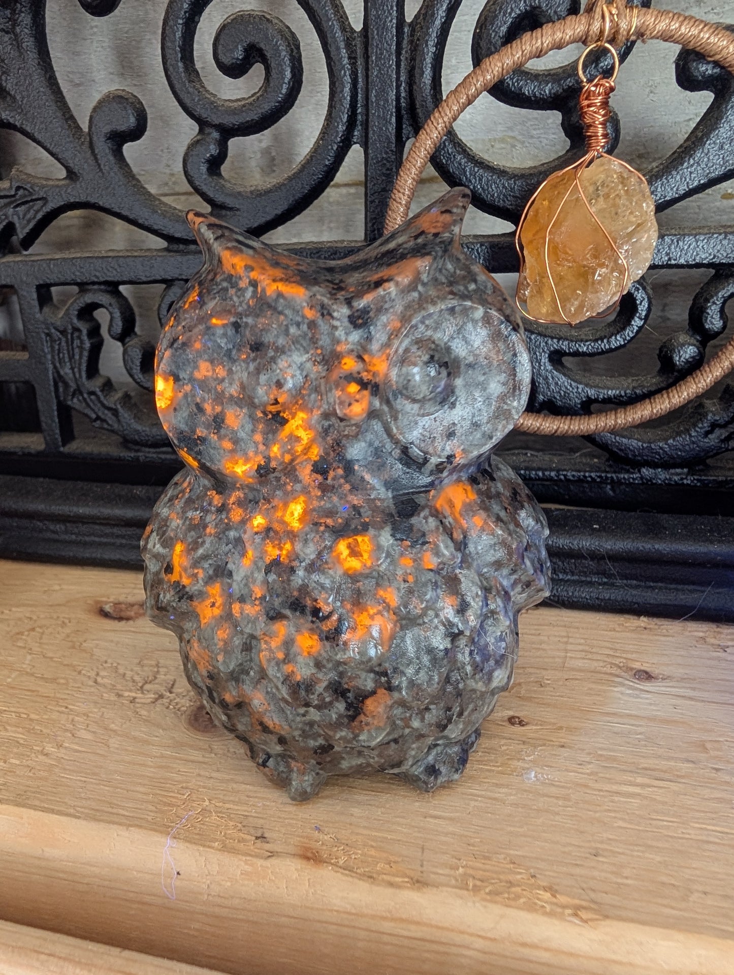 Yooperlite, Flame Stone Owl