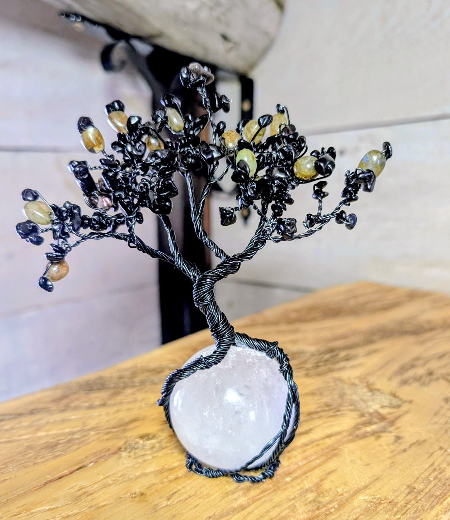 2. Crystal Tree on Clear Quartz Sphere