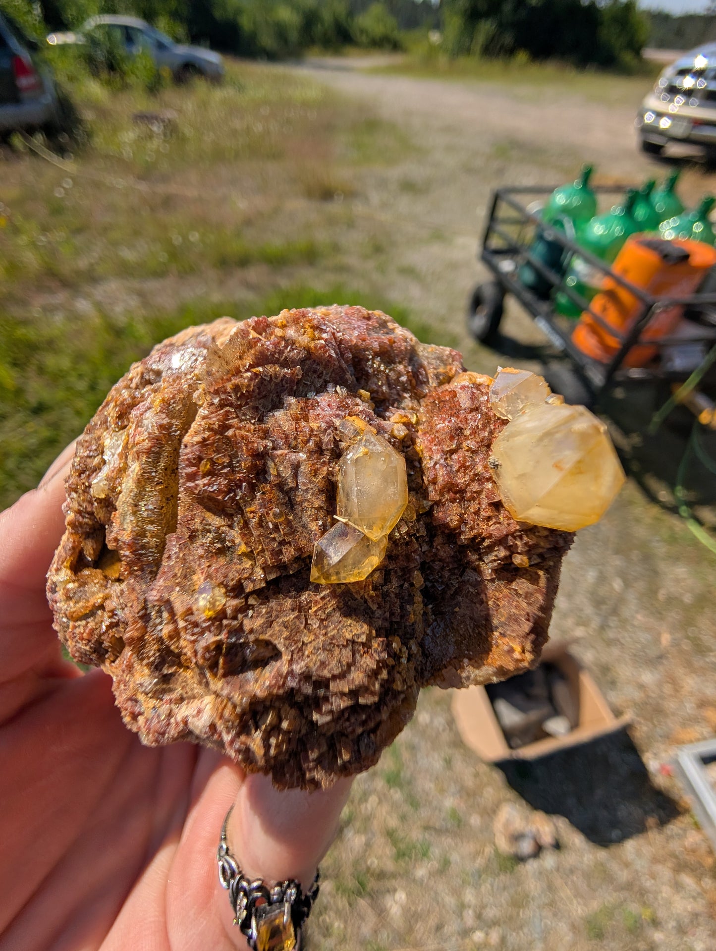 Canadian Fluorite Specimen with Barite and Quartz Points