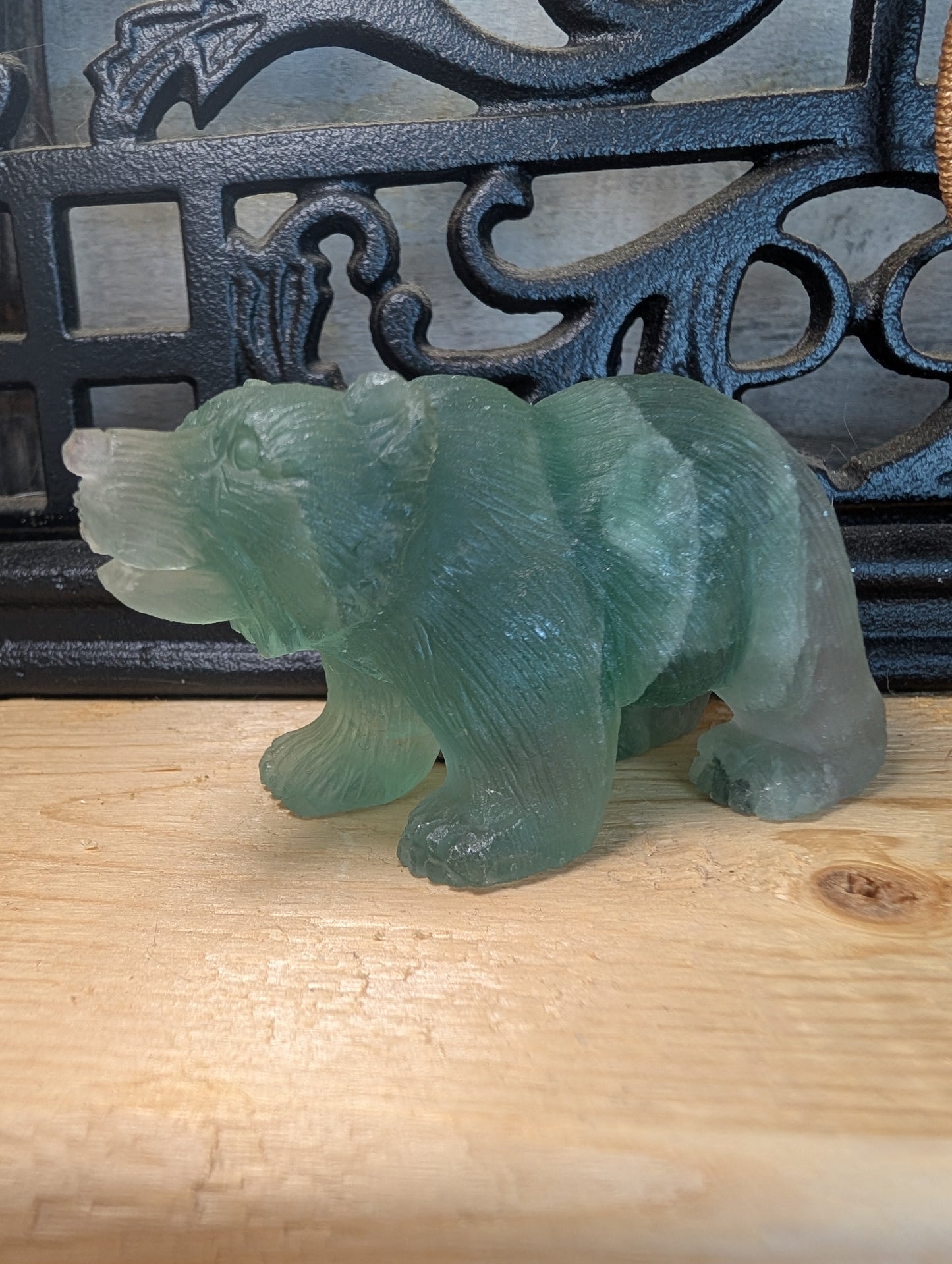 Fluorite Bear, UVs Blue