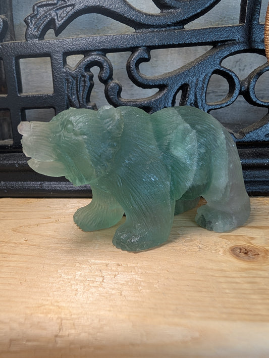 Fluorite Bear, UVs Blue