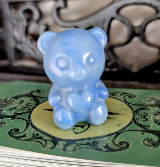Blue Adventurine Bear