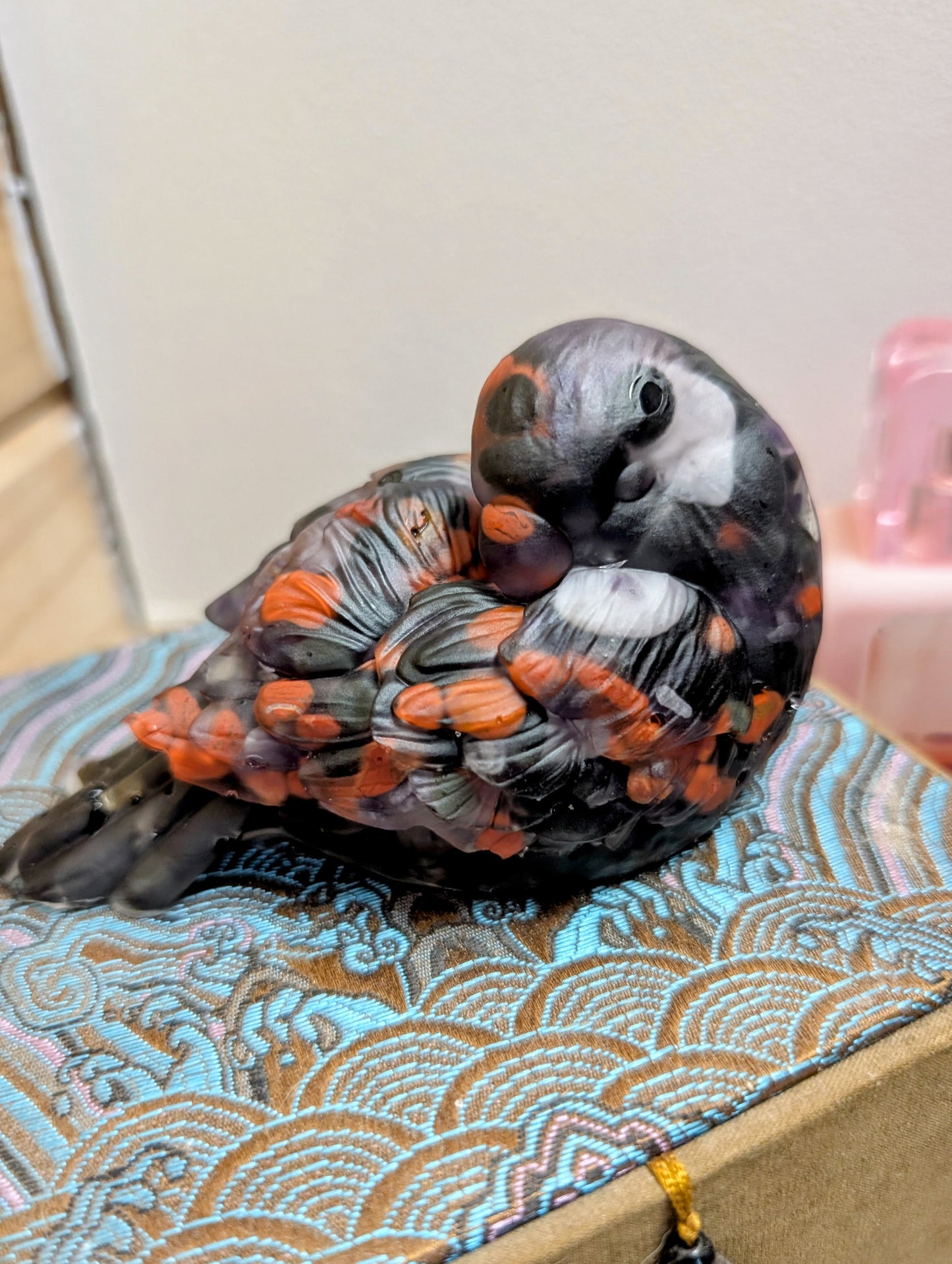 Hand Crafted Crystal Chip Bird, Protection Intention