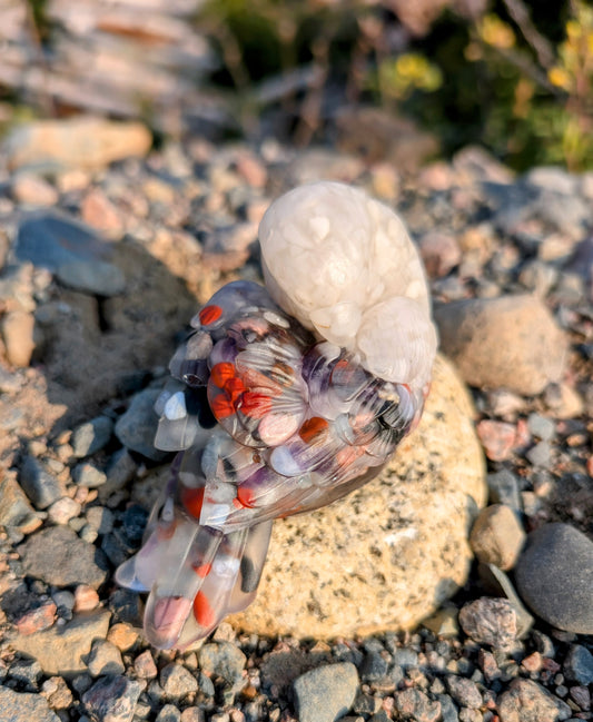 Hand Crafted Crystal Chip Bird