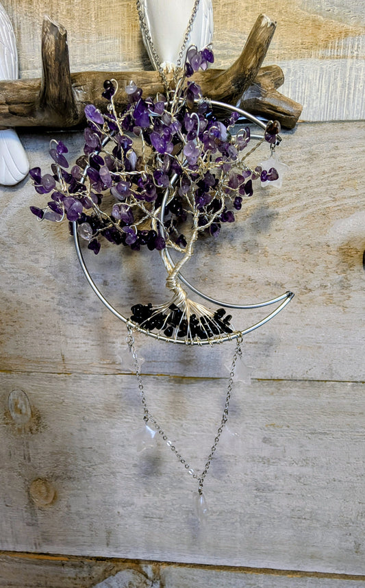 3.  Hand Crafted Crystal Chip Window Art