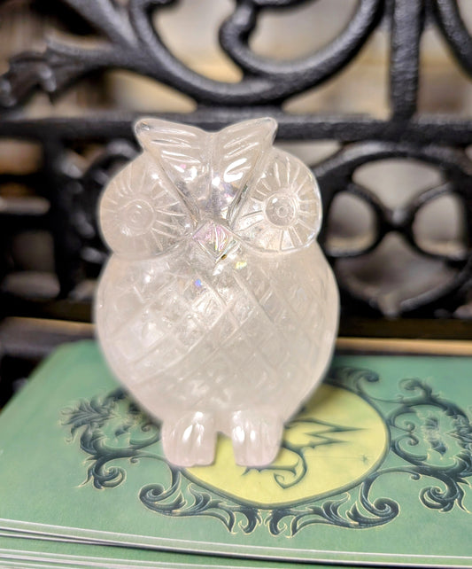 Clear Quartz Owl