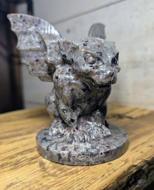 Canadian Flame Stone, Yooperlite Gargoyle