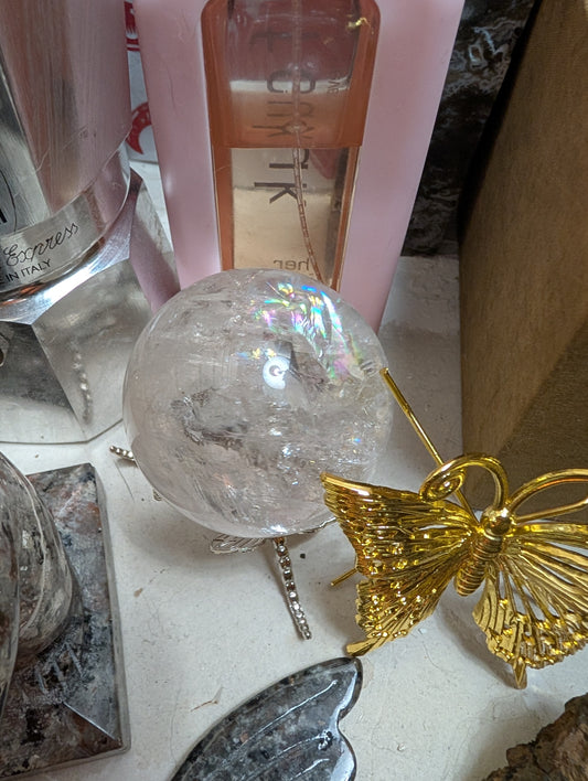 1. SALE Beautiful Clear Quartz Sphere