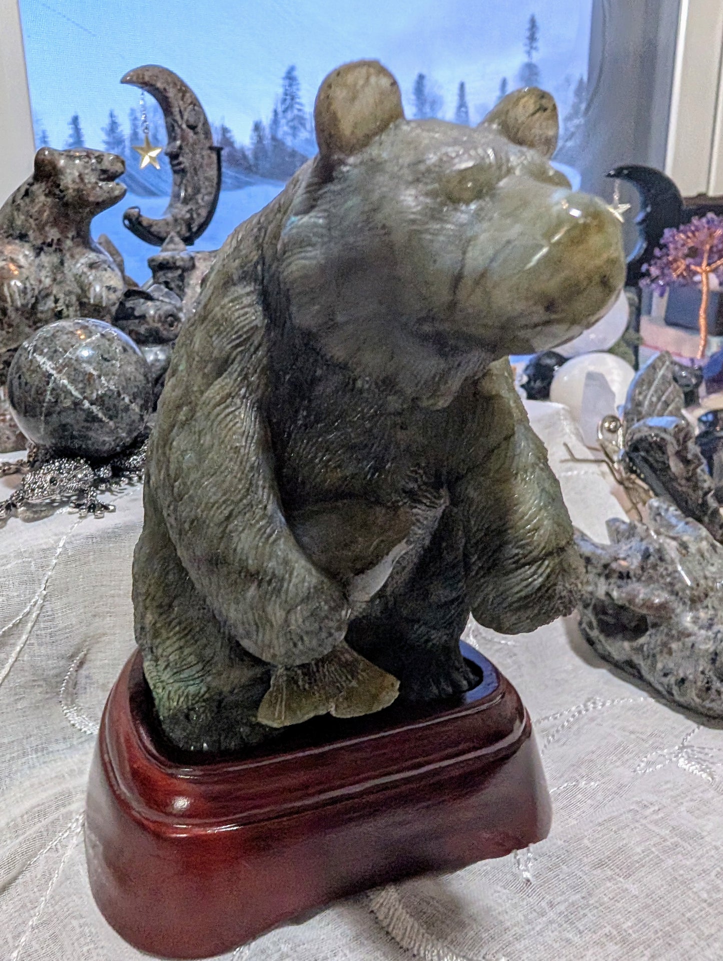 1. Labradorite Bear