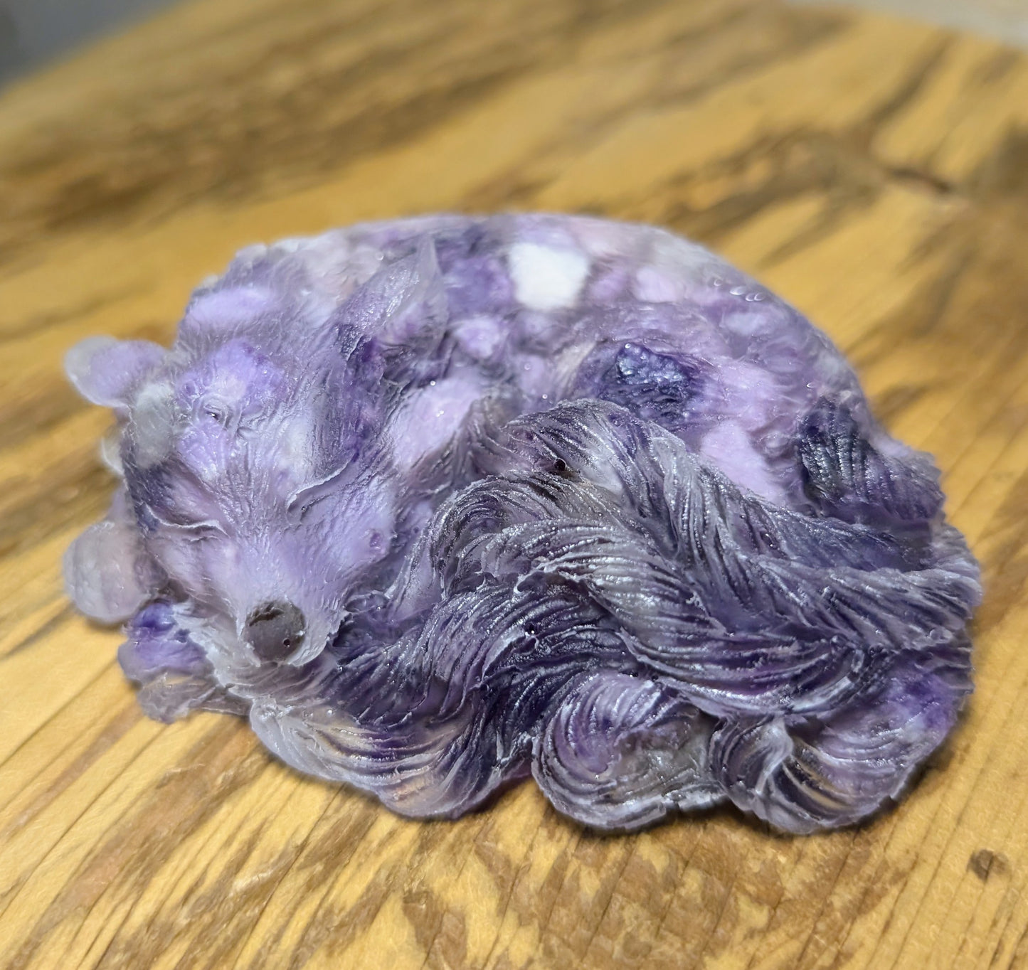 Hand Crafted Crystal Chip Kitsune, 9 Tail Fox